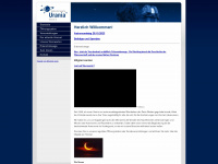 urania-sternwarte.de Webseite Vorschau