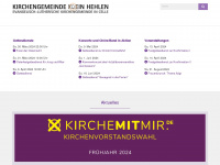 kirche-kleinhehlen.de Webseite Vorschau