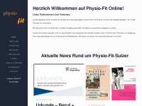 physio-fit-sulzer.de Webseite Vorschau
