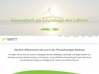 physiotherapie-weetzen.de Webseite Vorschau