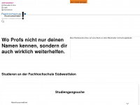 www4.fh-swf.de Webseite Vorschau