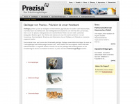 prezisa.de Webseite Vorschau