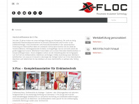 x-floc.com Webseite Vorschau