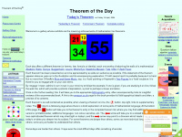 theoremoftheday.org Webseite Vorschau