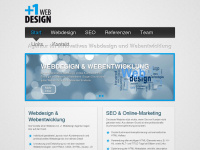 plus1-webdesign.de Webseite Vorschau