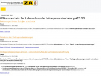 za-aps-ooe.at Webseite Vorschau