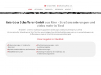 schafferer.com Webseite Vorschau