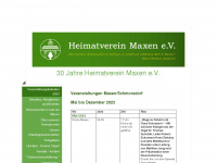 heimatverein-maxen.de Webseite Vorschau