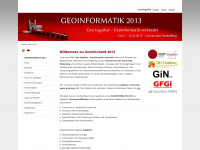 geoinformatik2013.de Webseite Vorschau