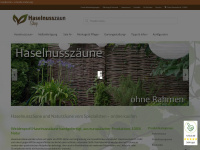 haselnusszaunshop.de Webseite Vorschau