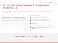 lico-trockenbau.at Webseite Vorschau