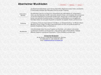 abenheimer-musikladen.com Webseite Vorschau