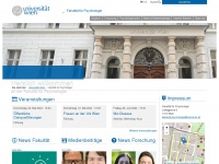 psychologie.univie.ac.at Webseite Vorschau