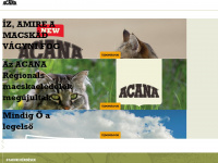 acana.hu Webseite Vorschau