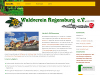 waldverein-regensburg.de Webseite Vorschau