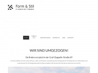 form-und-stil.de Webseite Vorschau