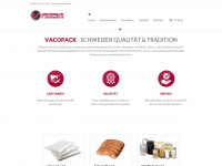 vacopack.ch Webseite Vorschau
