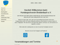 hsv-breidenbach.de Webseite Vorschau