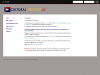 culturalheritage.cc Webseite Vorschau