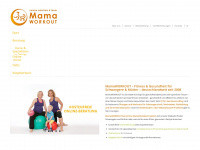 mamaworkout.de Webseite Vorschau