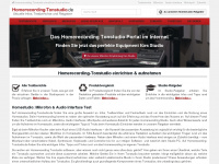 homerecording-tonstudio.de Webseite Vorschau