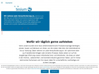 tesium.com Webseite Vorschau