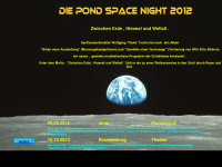 pond-spacenight.com Webseite Vorschau