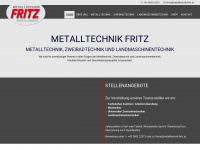 metalltechnik-fritz.at Webseite Vorschau