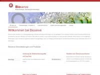 bioserve.info Webseite Vorschau