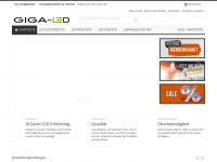 giga-led.de Webseite Vorschau