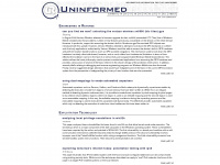 uninformed.org Webseite Vorschau