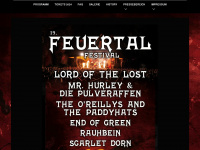 feuertal-festival.de Webseite Vorschau