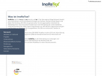 inoretex.de Webseite Vorschau