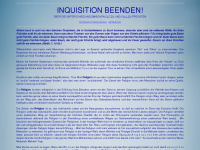 inquisition-beenden.de Webseite Vorschau