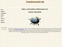 insektenwelt.de Webseite Vorschau