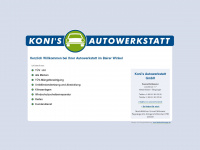 konis-autowerkstatt.de Webseite Vorschau