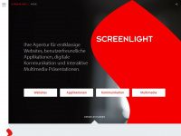 screenlight.ch Webseite Vorschau