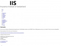 insurance-institute.ch Webseite Vorschau