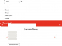 intersnack.ch Webseite Vorschau
