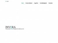 invera.ch Webseite Vorschau