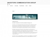investors-communication-group.de Webseite Vorschau