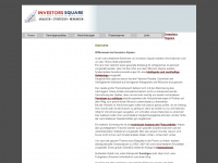 investors-square.de Webseite Vorschau
