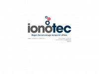 ionotec.de Webseite Vorschau