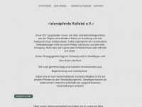 islandpferde-kalletal.de Webseite Vorschau