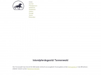 islandpferde-tannenwald.de Webseite Vorschau