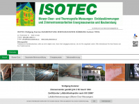 isotec-daemmen.at Webseite Vorschau