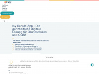 isy-schule.de Webseite Vorschau