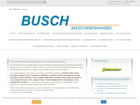 busch-maschinenhandel.de Webseite Vorschau