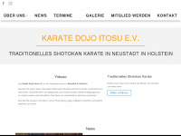 itosu-karate.de Webseite Vorschau