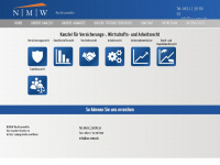 ius-nmw.de Webseite Vorschau